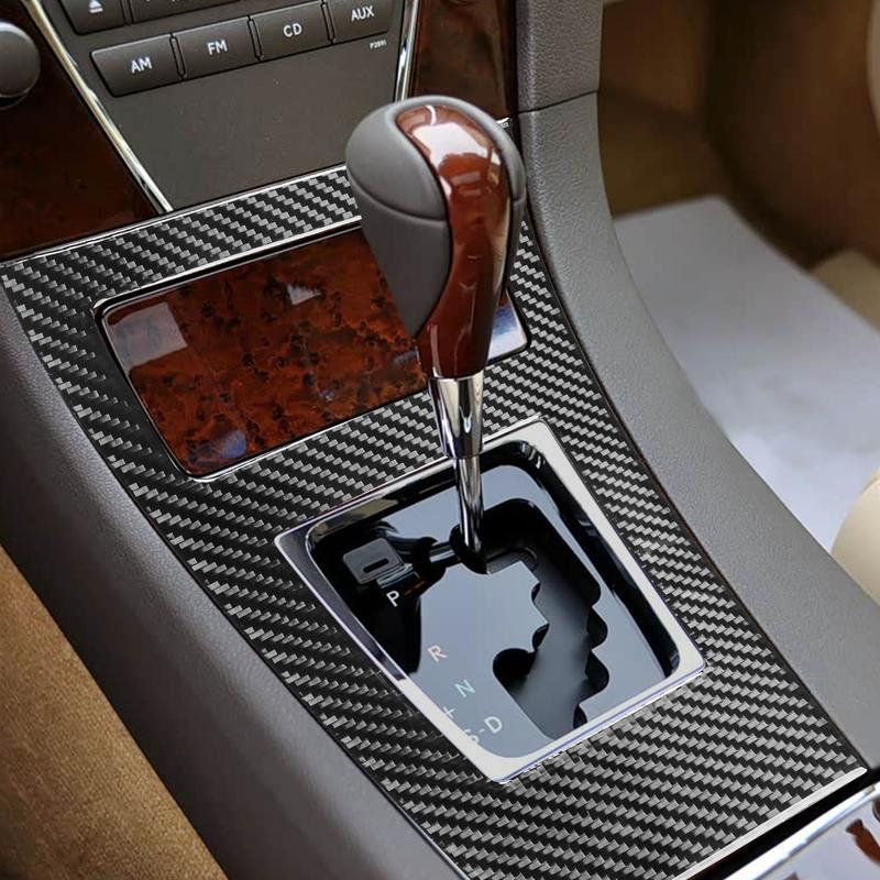 For Lexus ES ES350 ES240 2006-2012 Carbon Fiber Central Control Gear Shift Surround Panel Cover Trim Car Accessories Sticker