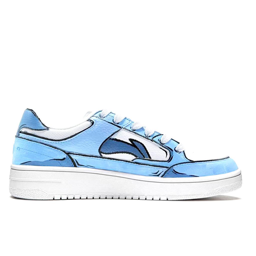 Custom Li Ning Tianji Weather's Son, Anime Abrasion Resistant Low top Skateboard Shoes Unisex Blue New AGCU095-5(Team1293-)