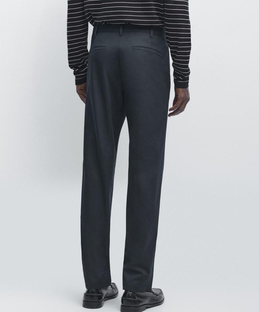 Masimodutti Cotton Blend Slim Fit Pants