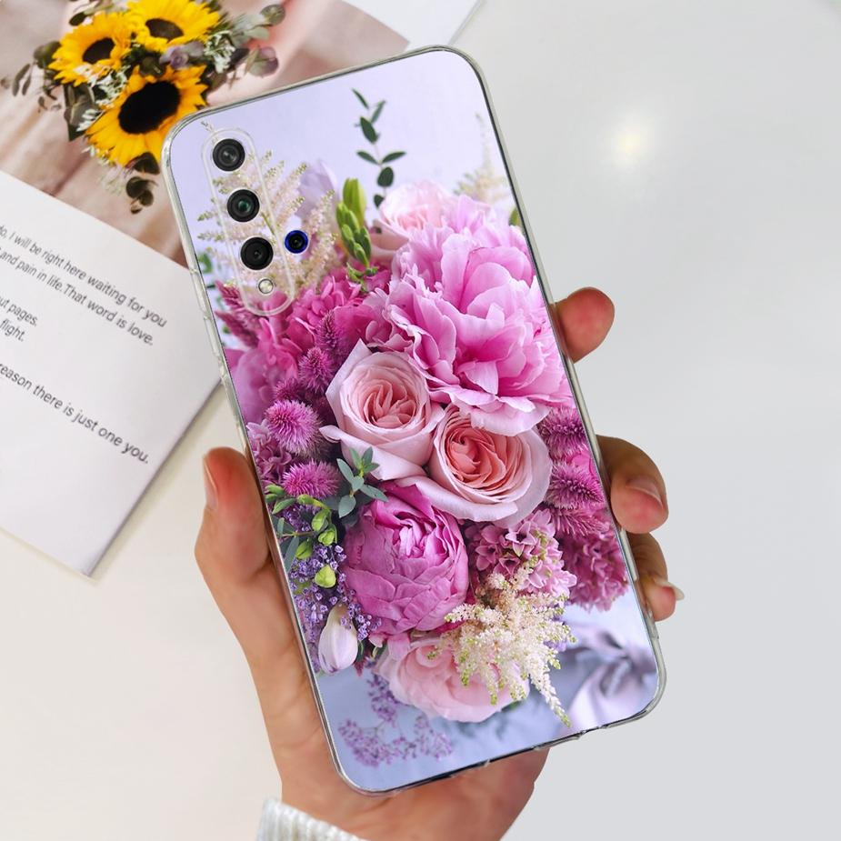 For Huawei Honor 20 Case YAL-L21 YAL-AL00 Luxury Painted Cover Soft Silicone Phone Case For Huawei Nova 5T Nova5T Honor20 Bumper