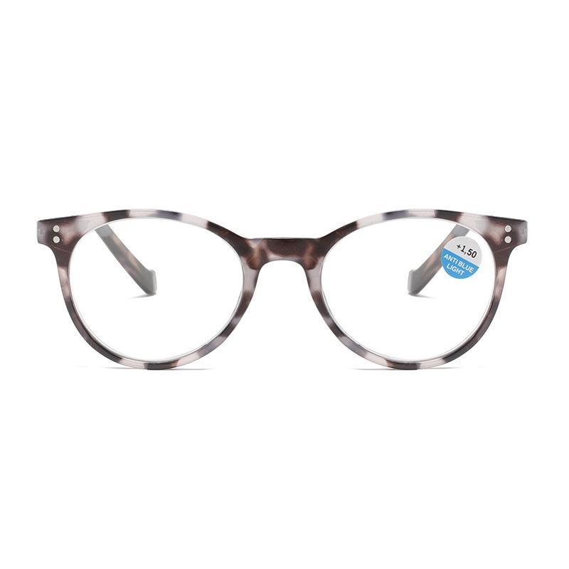 European and American frame new fashionable reading glasses large round frame anti-blue reading glasses