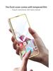 Samsung Z Fold 4 Pen Slot Leather Phone Case with Electroplated Finish and Camera Protection