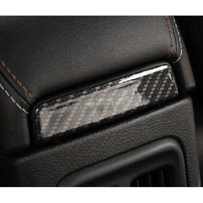 Fit For Jeep Compass 2017- Carbon Fiber Console Armrest Box Rear Cover Trim