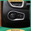 Cabeça do carro luz interruptor da lâmpada painel capa decoração adesivo guarnição para jeep renegade 2014-interior
