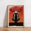 Vintage Cafe Racer Poster – Grunge Motorcycle Wall Arts Rustic Garage Decor Bold Bike Print Retro Biker Gift Industrial Vibes