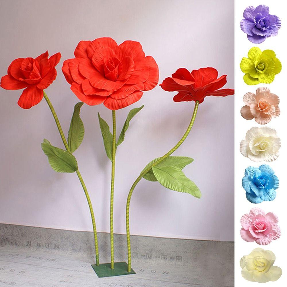 Large Size Three-dimensional Decoration PE Foam Simulation Rose NEW Fake Flower  Wall