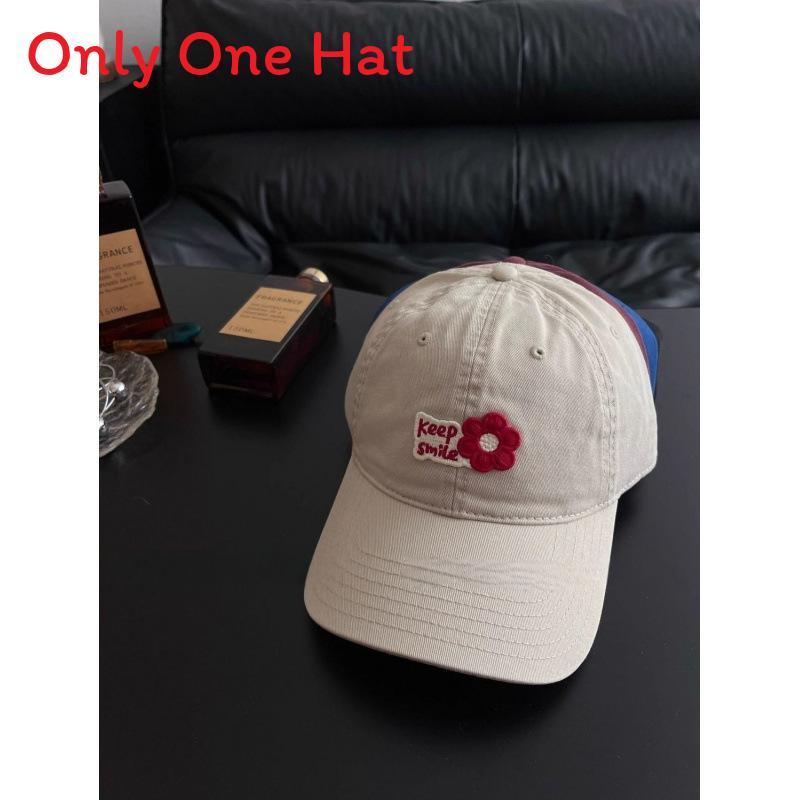 Casual Cotton Baseball Cap For Women With Embroidery Summer Sunshade Fashion Accessory