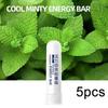 5Pcs Mints/Grapefruit Energy Stick Nasal Aspiration Mint Nose Breathing Stick Aromatherapy Nasal Inhaler Energy Vapors Stick