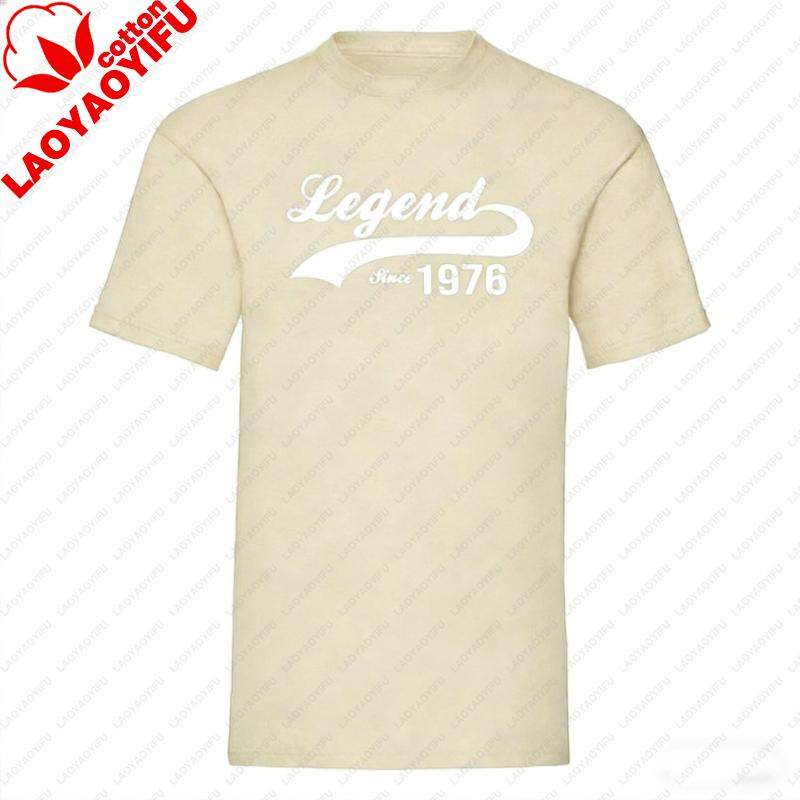 Legend Since Graphic TShirt Perfect 50th Birthday Gift for Men  Women Vintage 1976 Year Old Shirt Unique Idea Streetwear