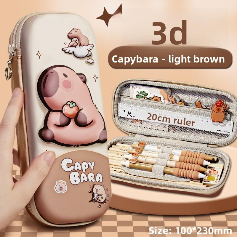 Пенал Капибара Детский Декомпрессионный Пенал Сумка Милый Пенал Большой Вместимости Капибара Декомпрессионный Пенал