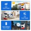 Wireless RF433 Outdoor Solar Light Annunciator Infrared 120dB Sound Alarm Apparatus 110° Adjustable