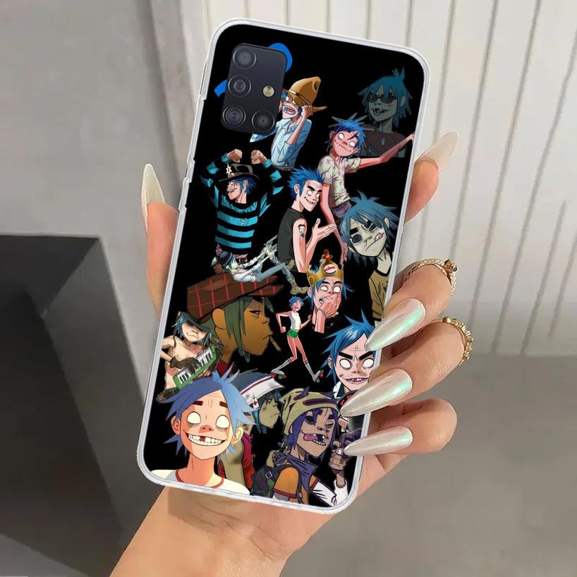 Gorillaz Anime Phone Case for Samsung Galaxy A52 A32 A22 A12 A02S A50S A30S A10S Note 20 Ultra 10 Plus S10 A31 A20 A71 A72 Galax