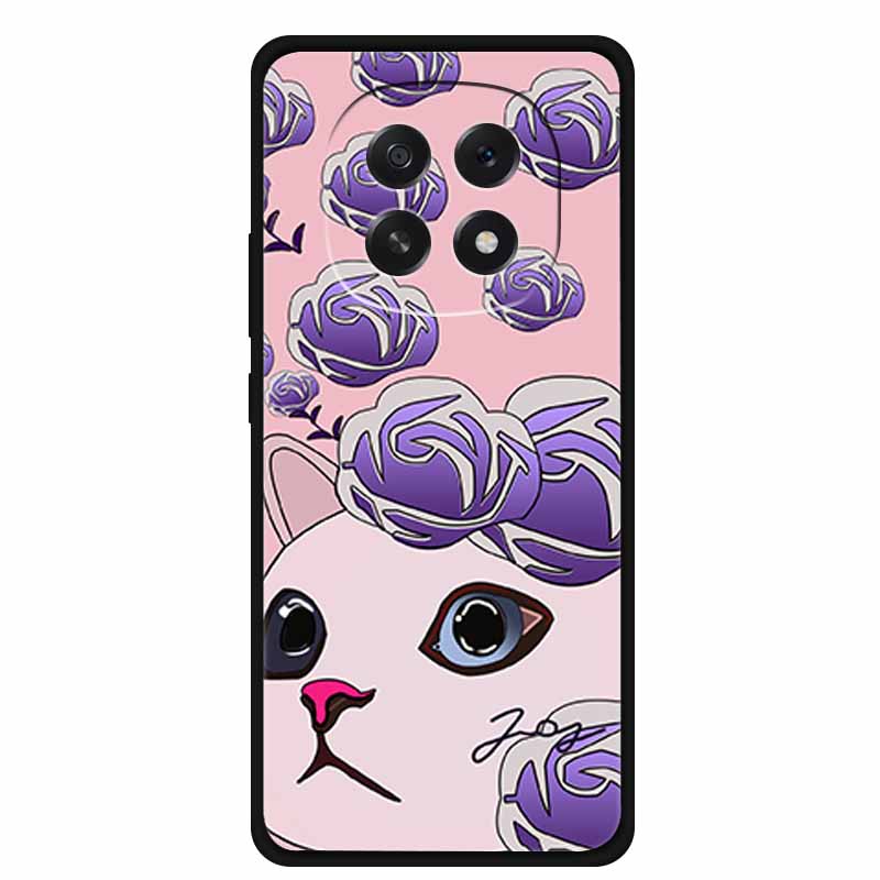 For Oppo A5 5G Phone Case 3D Relief Emboss Flowers Back Cover Black TPU Silicone Soft Case For Oppo A 5 PKQ110 Cases 6.7" Fundas