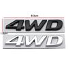 3D Metal 4WD Car Body Emblem Rear Trunk Sticker Badge for Tucson Lafesta Accent H1 Trajet Sonata Getz Elantra Kona IX30 IX45