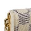 Used 12564 Portefeiulle Clemence N60109 7940 LV logo trompe l'oeil Damier As summer trunk Rose Ballerine Ladies from