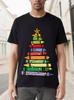 Crayon Christmas Tree Lights Star T-shirt