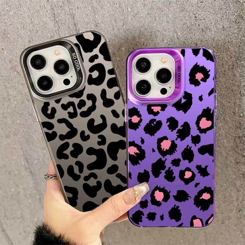 Retro Leopard Print Case for OPPO Reno 12 10 11 Pro 12F 11F 10 11 5G 8T Reno 7 4G 6 Lite 8 A60 A38 A57 A77 A78 A98 A79 5G Cover