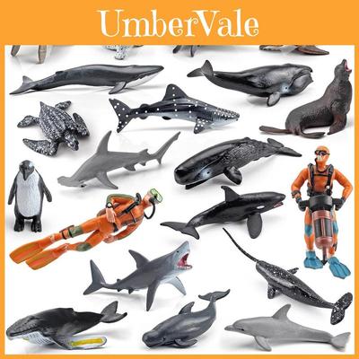 Marine Animal Pvc Model Set With Realistic Dolphin Penguin Seals For Marine Enthusiasts