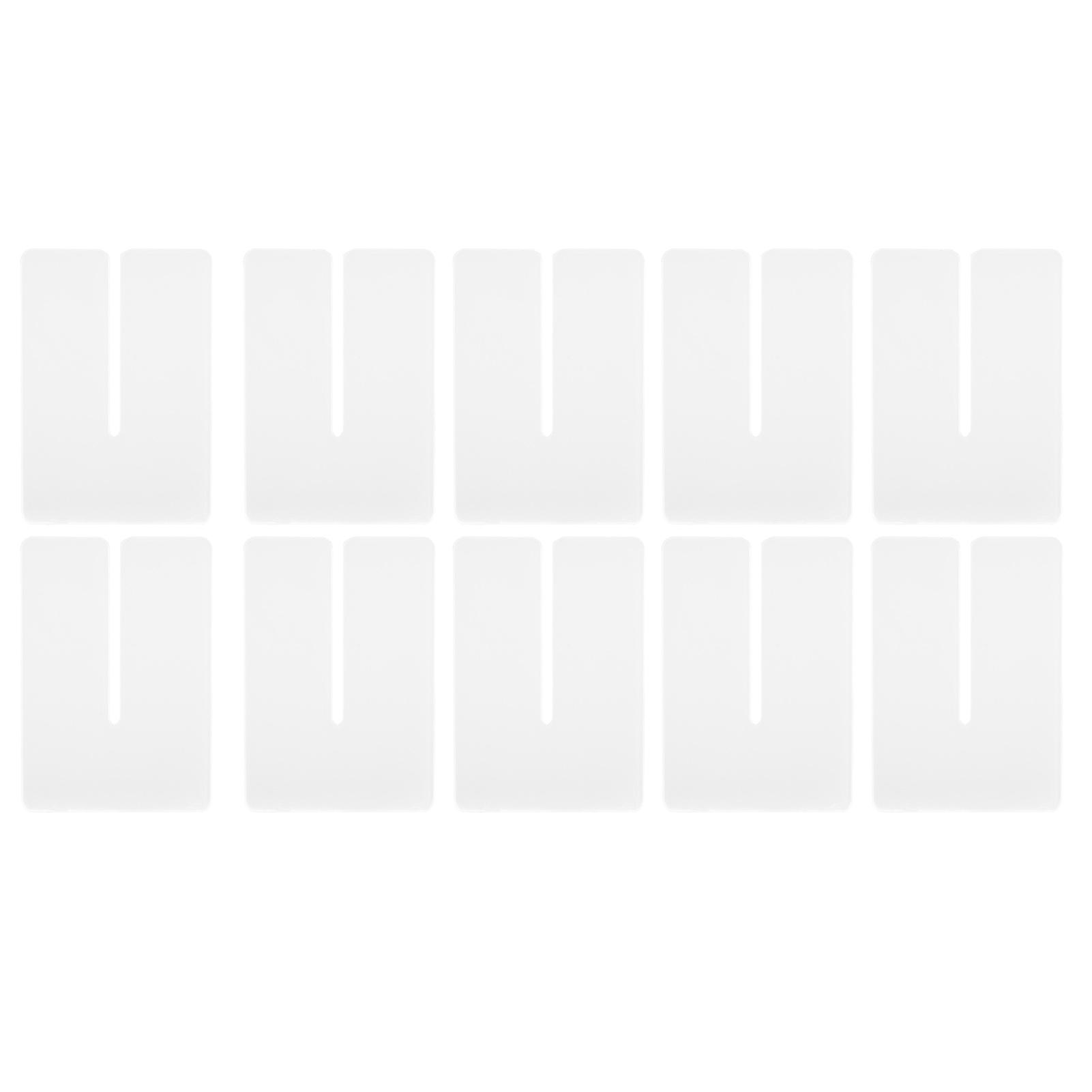 

10pcs Acrylic Template DIY Transparent Craft Template with Protective Layer for Adults Handicraft Leather Punching