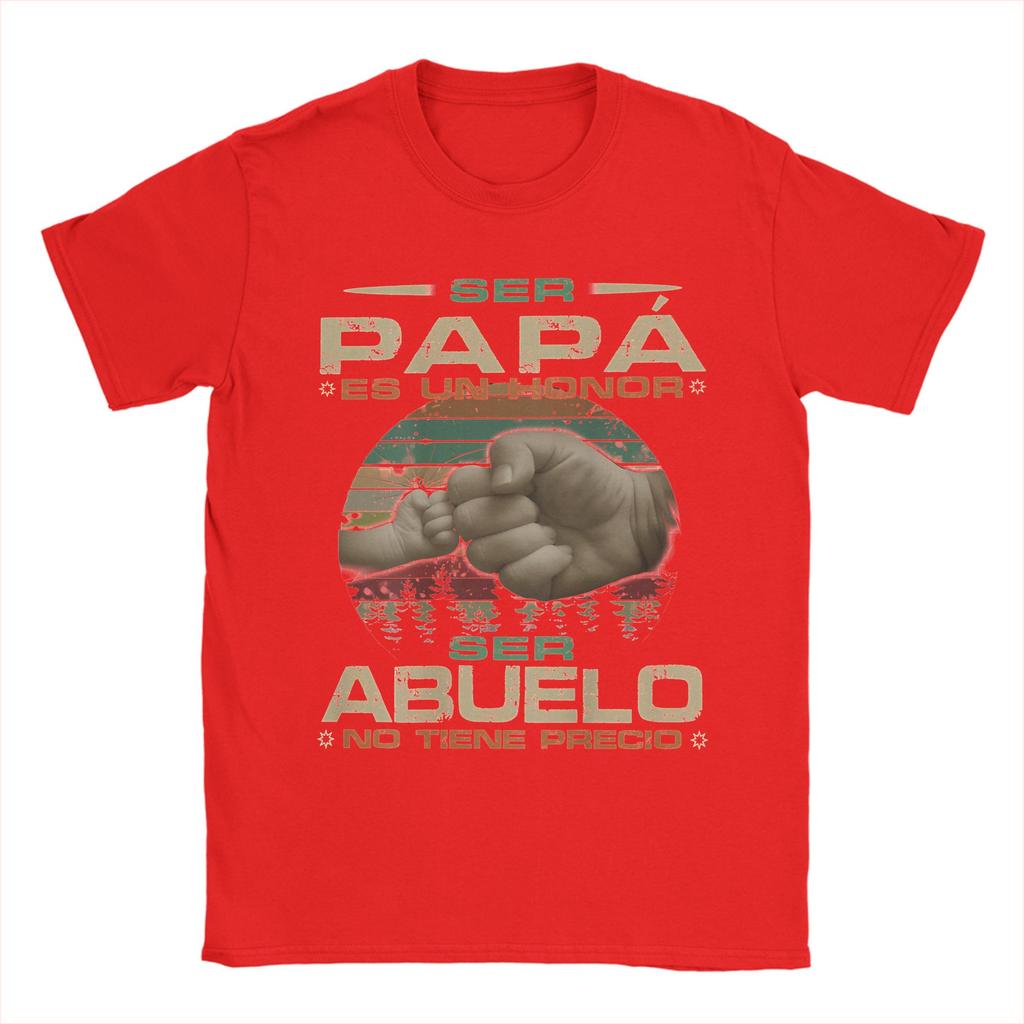 Ser Papa Es Un Honor TShirt Summer Hip Hop T Shirts Couple 100 Cotton ONeck Plus Size 5XL Clothes Short Sleeve Vintage Tops