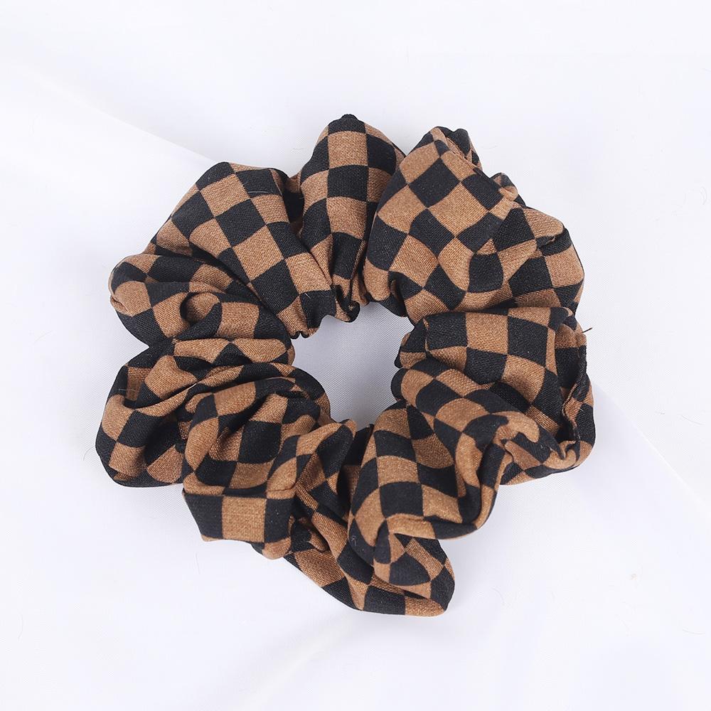 

Новые резинки-скранчи в клетку, эластичные резинки для волос, держатели для хвостика для женщин и девочек, резинки для волос, высокие резинки, аксессуары для волос