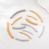 10pcs/lot Stainless Steel Gold Tube Spacer Beads Connectors for Bracelet Necklace Pendants DIIY Jewelry Making Accessories