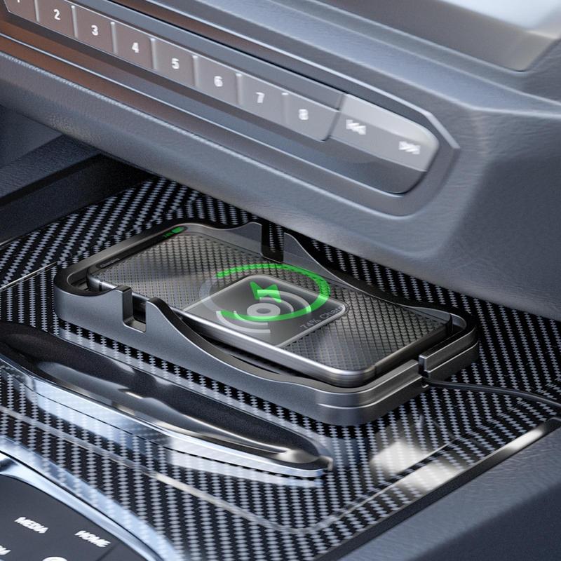 Wireless Car Charger Pad Auto Fast Charging Mat For SUV Wireless Car Charge Fast Charging Pad Suitable For SUV Auto Truck RV