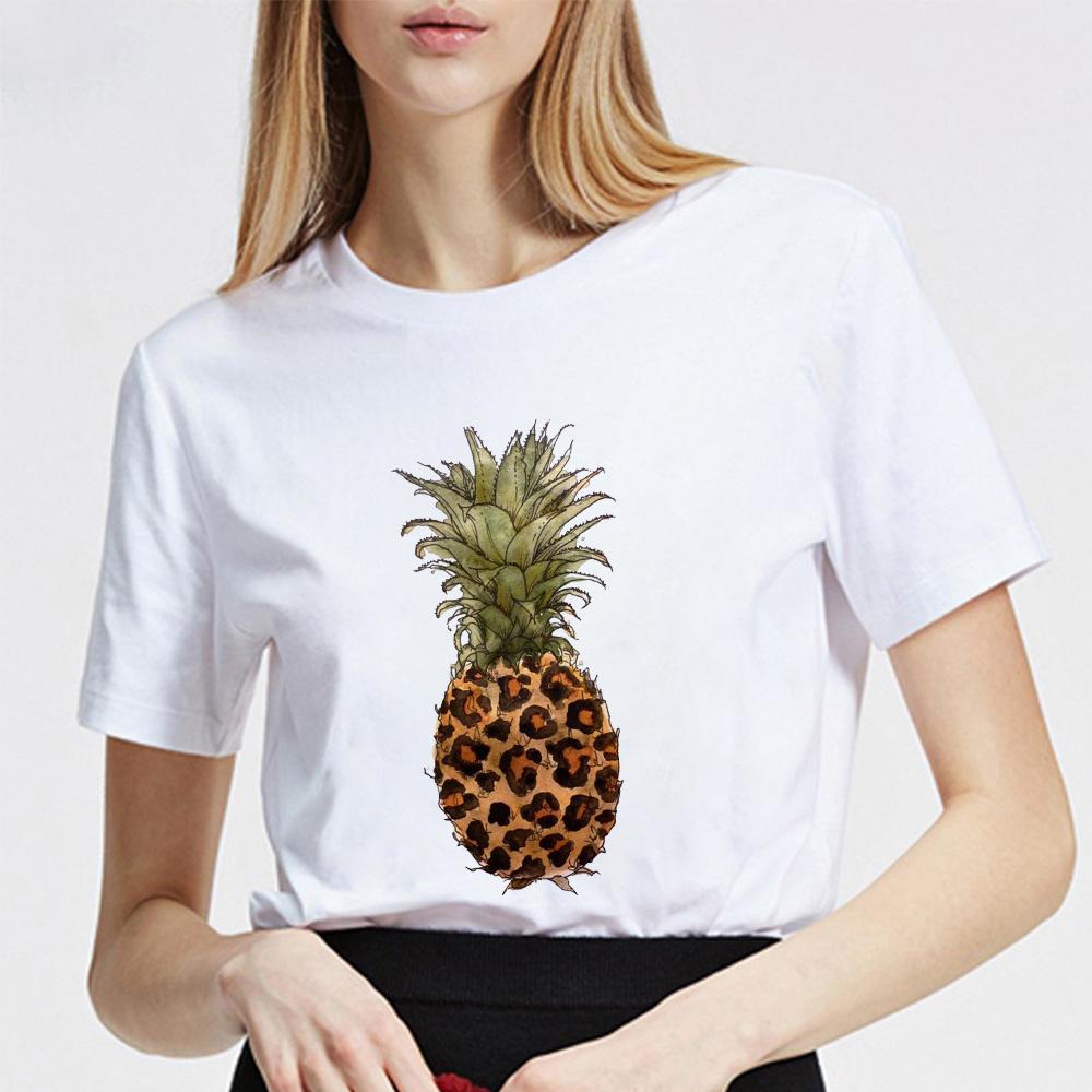 

Leopard Love T Shirt Womens Kawaii Cartoon Print Summer O-Neck Female Tshirt Tops Graphic Funny Graphics Clothes Ladies Tshirt S білий