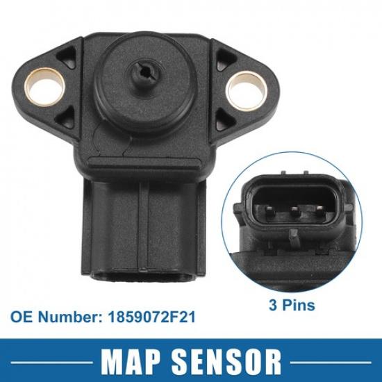 Pack (1) Air Intake MAP Pressure Sensor No.1859072F21 For Mitsubishi  Black