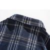 Thickened Long-sleeved Men's Lapel Shirt American Casual Loose Plaid Neutral Jacket