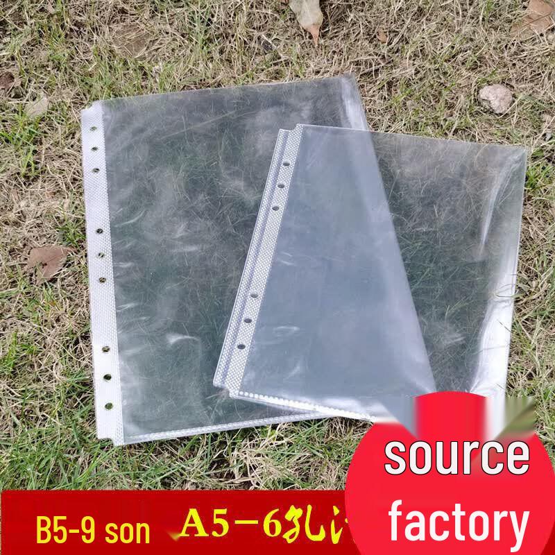 Yunpo 9-Hole Transparent Document Protector Pages