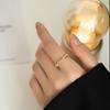 Twisted Braided Twisted Ring for Women, Stylish and Simple, with A Cool and Elegant Style. Open Design for The Index Finger. Luxurious and High-end.