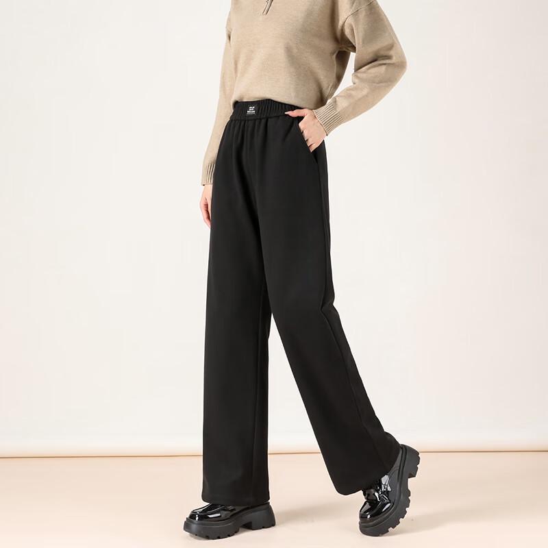 XueZhongFei Women's 2025 Winter Straight-Leg Down Pants