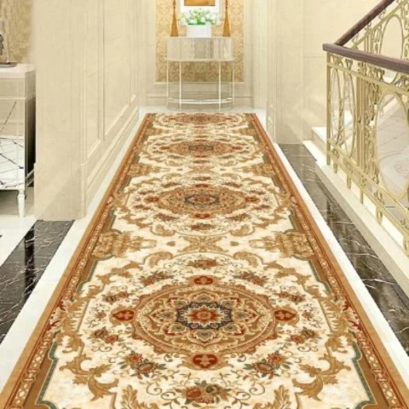Hotel Hallway Red Carpet Home Corridor Long Rug Soft StairS Carpet Entrance Floor Track Door Mat Wedding Aisle Runner Rug