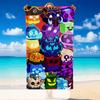 Quick Dry Beach Towel Blox Fruits Pattern, Lightweight Absorbent Towel for Pool Beach Vacation Use