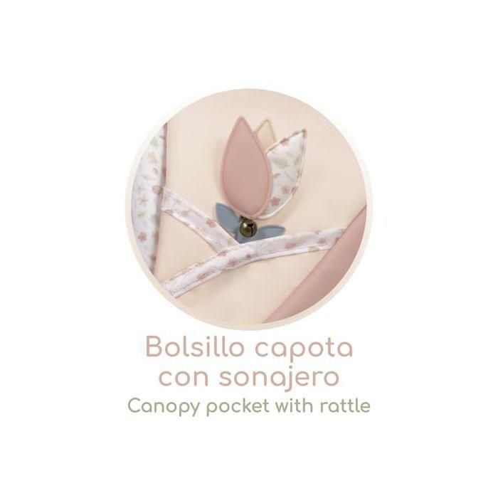 Poussette de poupées pliable - DE CUEVAS TOYS - Tulipe - Ombrelle - 47x25 cm - Guidon réglable - Légère et résistante