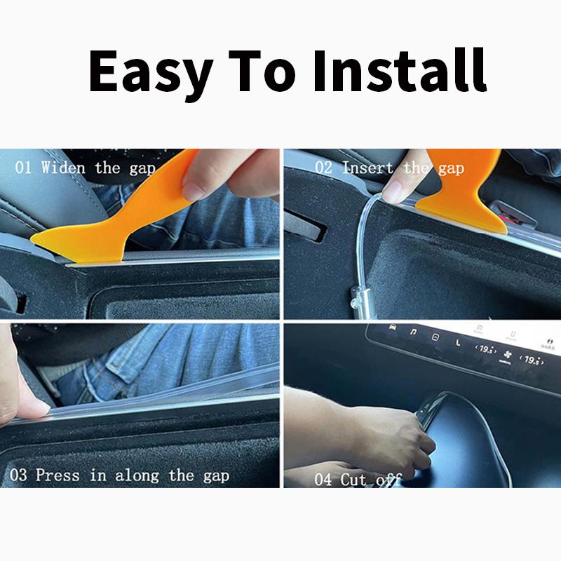 Center Console Dashboard Neon Light Tubes For Tesla Model 3 Y 2021 2022 RGB Interior Ambient LED Strip Lights App Controller