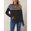 DICFY Women's Fashion Casual O-Neck Long Sleeve Autumn Winter Loose Sweaters