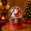 Drehende Karussell-Spieluhr mit Schneekugel-Effekt Kindergeburtstagsgeschenk Dekorative Harz-Musikinstrument Spielzeug