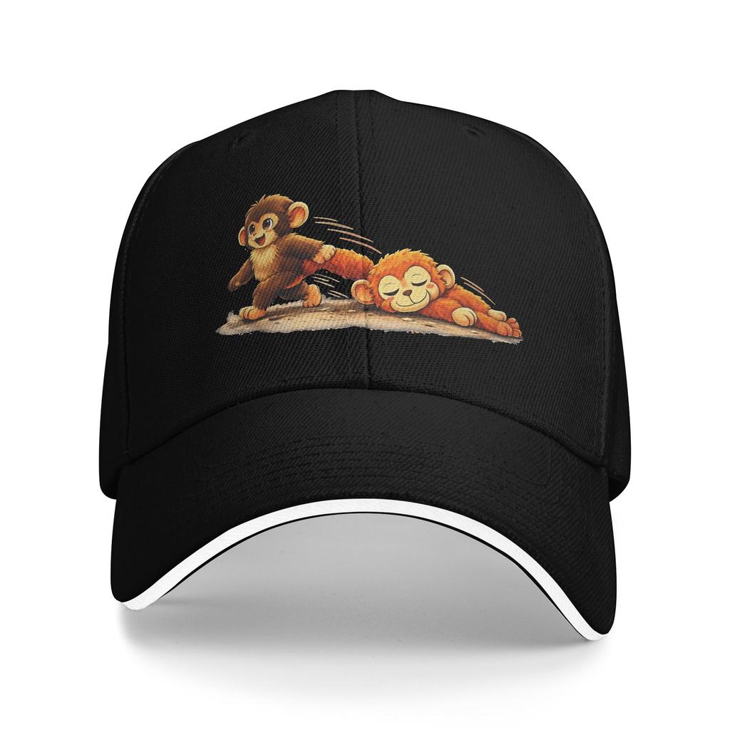 Monkey Punch Sun Baseball Cap Punch Monkey Summer Streetwear Hip Hop Hats For Female Male Hunting Camping Snapback Cap