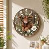 Cow Wooden Wall Clock, Calf Design Spring Home Decor, Hanging Decoration for Home