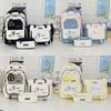 Letter Embroidery Cartoon Student Lightweigh Backpack Three Piece For Use School