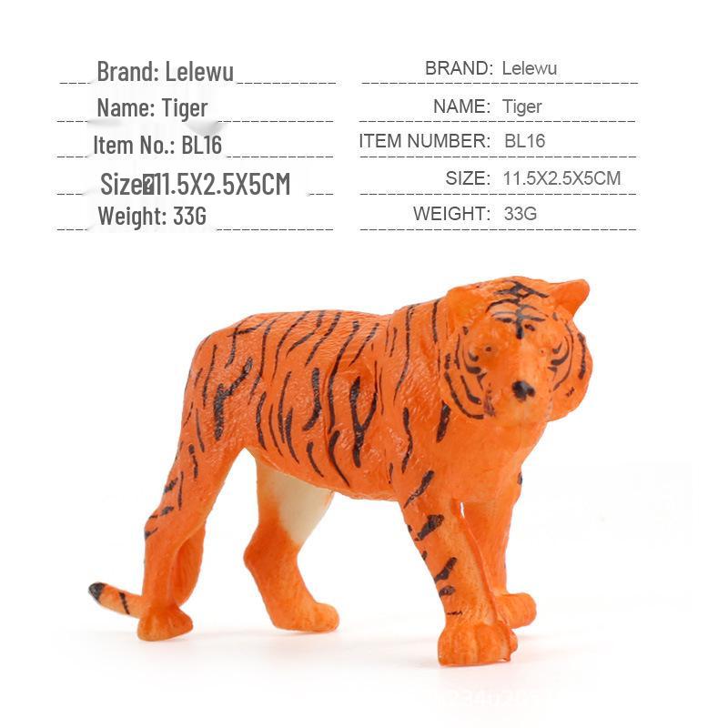 12-Piece Wild Animal Figurine Set: Hippo, Lion, Zebra, Rhino