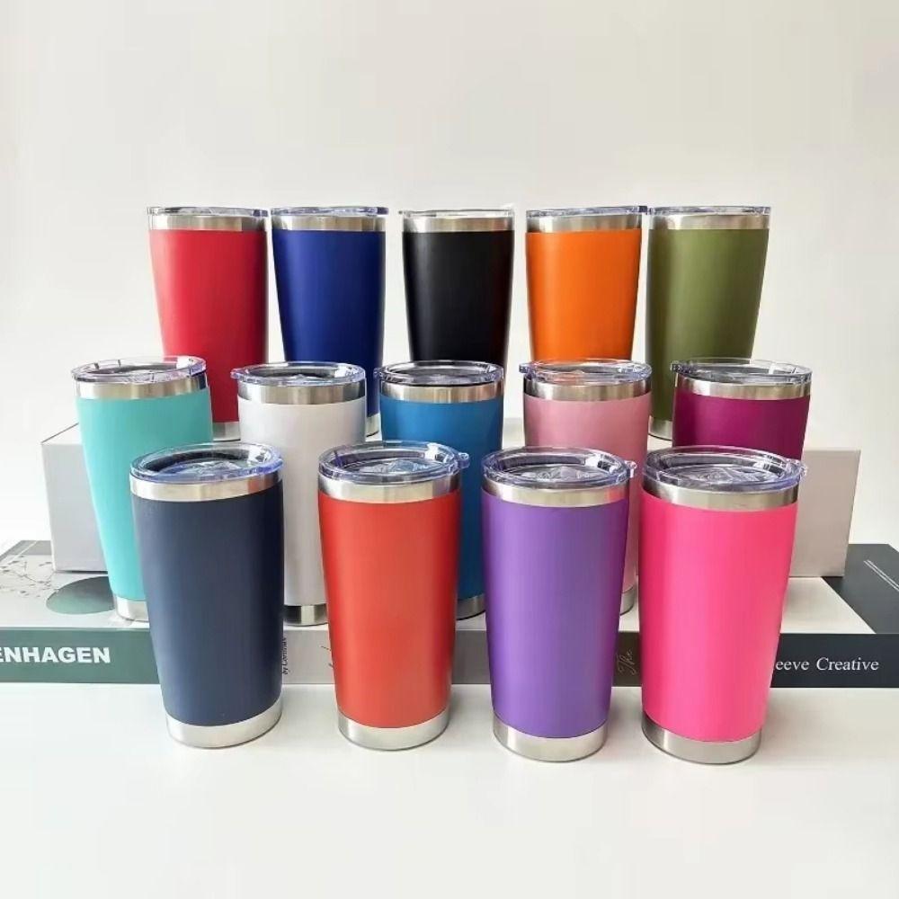 Double-Walled Travel Insulated Tumbler Vehicle Mounted Water Bottle  Sports Activities