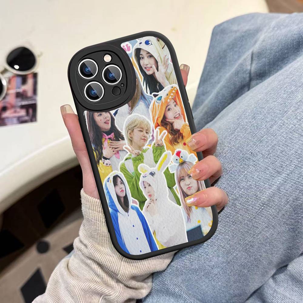 Kpop T-TwiceS Phone Case Leather For IPhone 16 15 14 13 12 11 Pro Max Plus Matte Cover