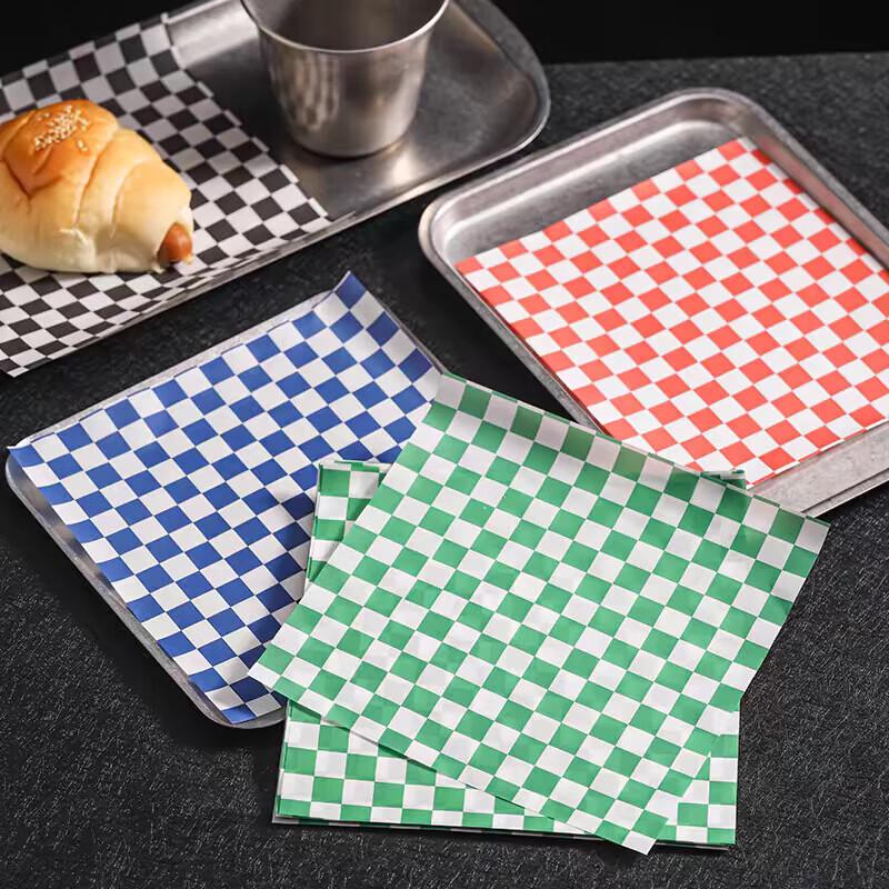 Checkerboard Oil-Proof Food Paper Liners