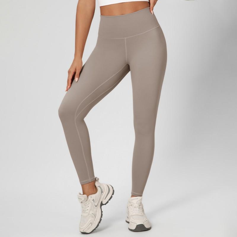 Womens High Waist Tummy Control Yoga Leggings Double-sided Brushed Fitness Pants Running Gym M193