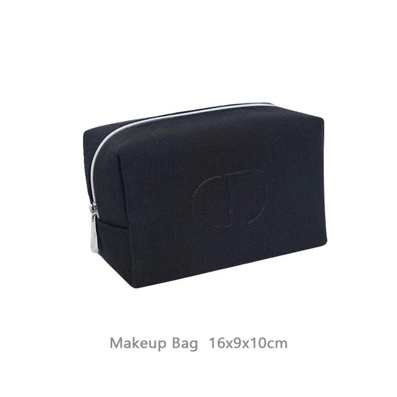DIOR Black Denim Storage Bag Make up Tools Portable