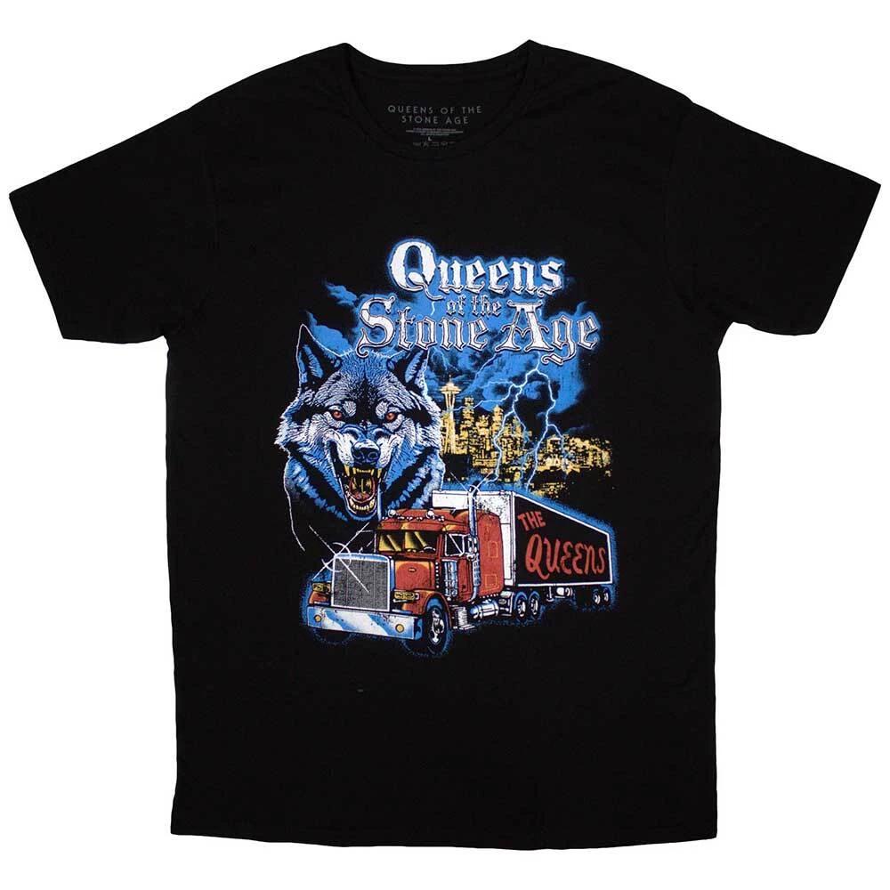 Queens Of The Stone Age Unisex T-Shirt: Wold Skyline (Small) XL