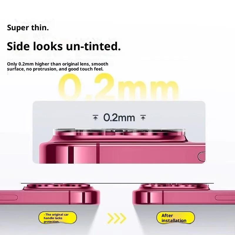 For OPPO Find X9 Pro 3D Lens Glass Protector 3D Tempered Glass Back Camera Film Anti-Scratch Anti-Fingerprint HD Lens Cover